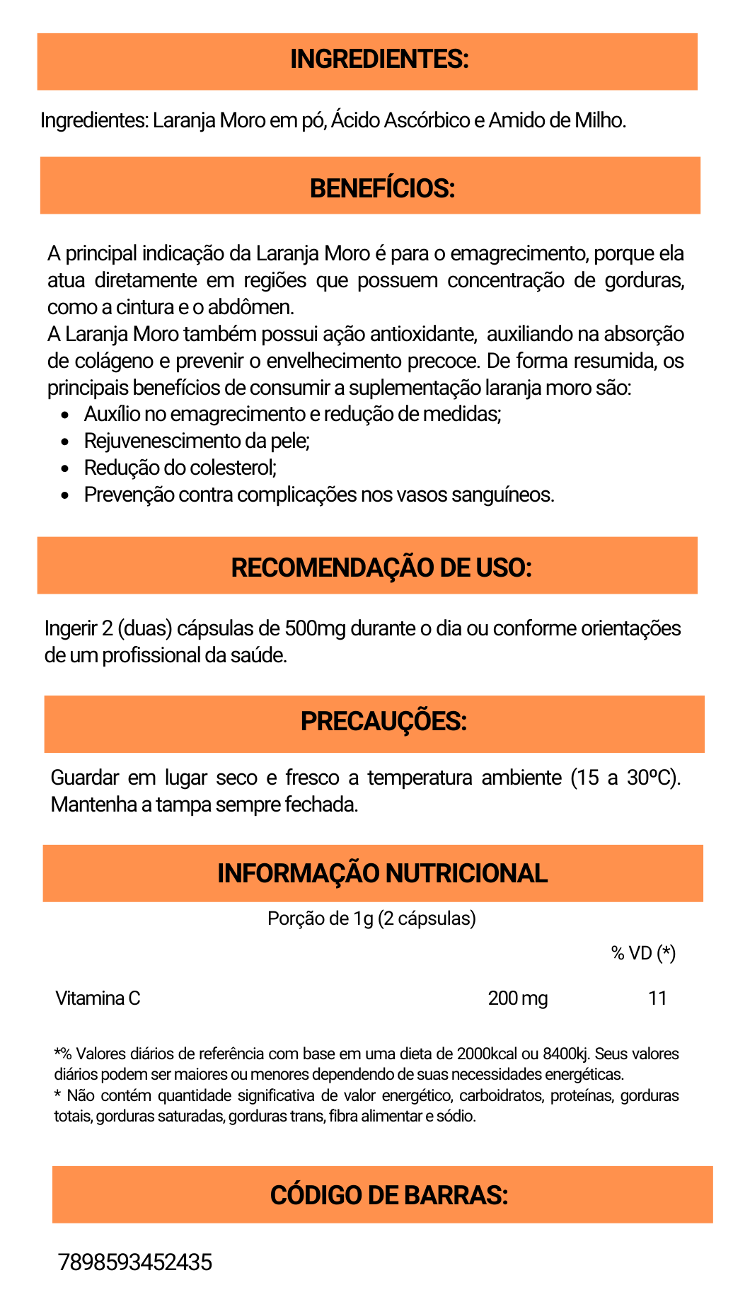 Laranja Moro São Raizeiro