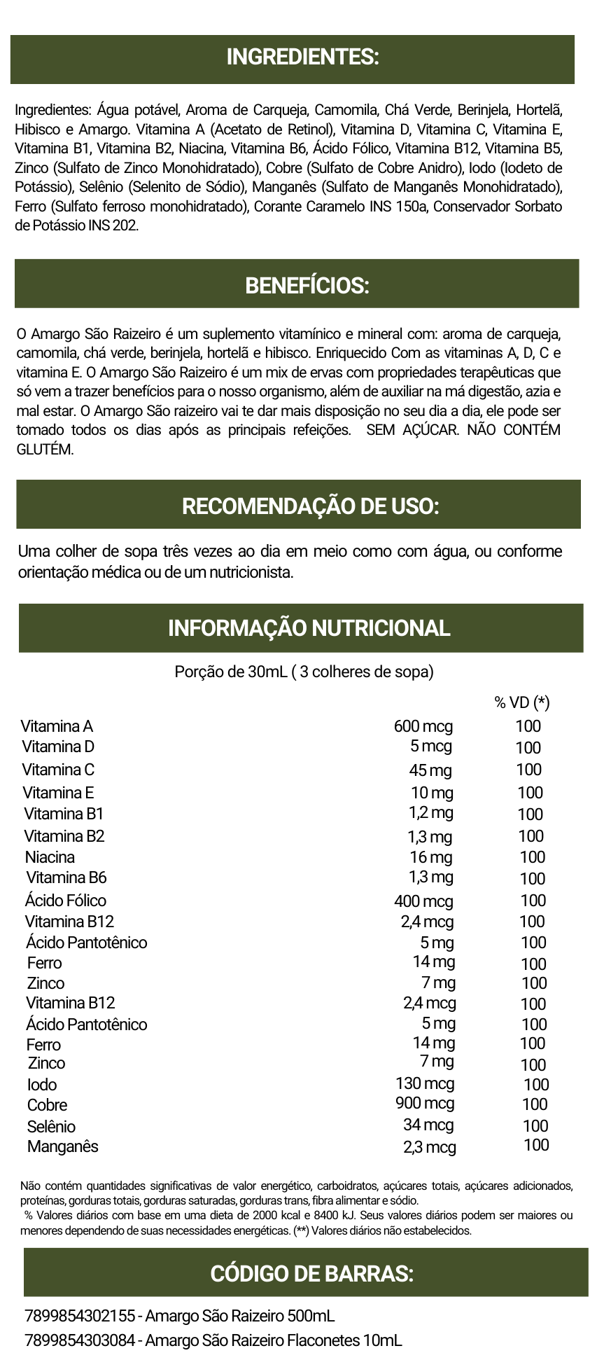 Amargo São Raizeiro